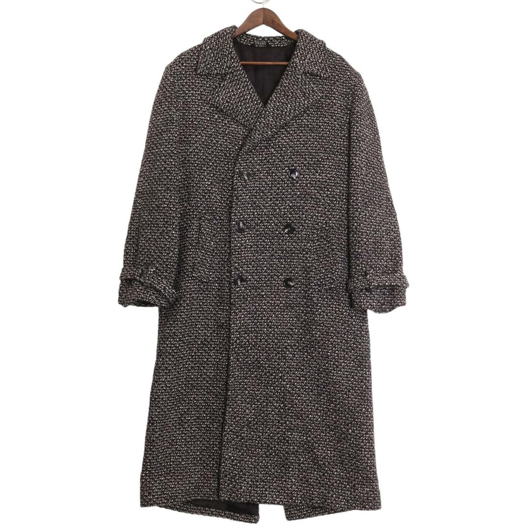 USA製 American Male ダブルチェスター コート グレー (メンズ 40) 中古 古着 A0047