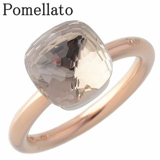 Pomellato - ポメラート ヌード クラシック ホワイトトパーズ リング 現行モデル #56 750WG/PG 新品仕上げ済 Pomellato【17033】