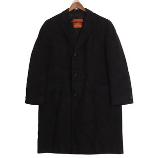 80年代 USA製 ALPACUNA カシミヤ チェスター コート ブラック 80年代 USA製 ALPACUNA カシミヤ チェスター コート ブラック