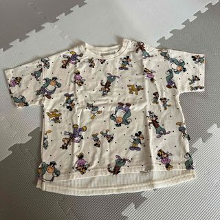 フタフタ(futafuta)のfutafuta × Disney 半袖Tシャツ 95cm(Tシャツ/カットソー)