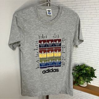 アディダス(adidas)の80s~90s『adidas』アディダス　Tシャツ　デサント製　ヴィンテージ(Tシャツ/カットソー)