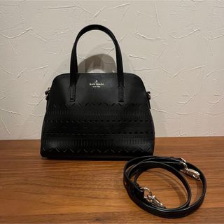 ケイトスペードニューヨーク(kate spade new york)のケイトスペード 2WAYトートバッグ  ショルダーバッグ レザー ブラック(トートバッグ)