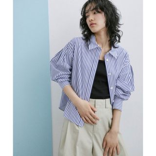 アダムエロペ】タックスリーブクロップドシャツ ¥11,550 税込