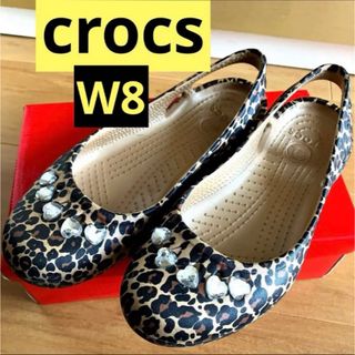 クロックス(crocs)のクロックス マリンディ レオパード 24.5㎝(サンダル)