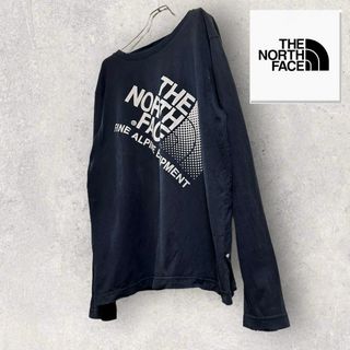 ザノースフェイス(THE NORTH FACE)の【古着好きに】ノースフェイス　長袖Tシャツ　メンズL オーバーサイズ　ロンT(Tシャツ/カットソー(七分/長袖))