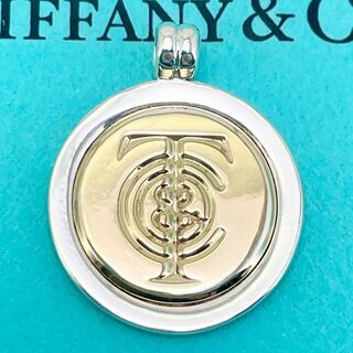 Tiffany & Co. - ティファニー ロゴ コンビ コイン ネックレストップ 24-811S