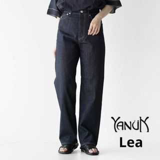 ヤヌーク(YANUK)のYANUK ヤヌーク　LEA ボーイズストレート ワンウォッシュ デニム 26(デニム/ジーンズ)