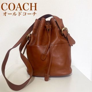 コーチ(COACH)の希少　COACH オールドコーチ　レザー　ショルダーバッグ　巾着型　4151(ショルダーバッグ)