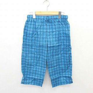 ポールアンドジョー(PAUL & JOE)のポール＆ジョー 箱付き パンツ ルームショーツ クロップド チェック M 青(その他)