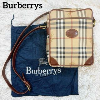 バーバリー(BURBERRY)の美品✨バーバリー ショルダーバッグ ノバチェック シャドーホース PVC レザー(ショルダーバッグ)