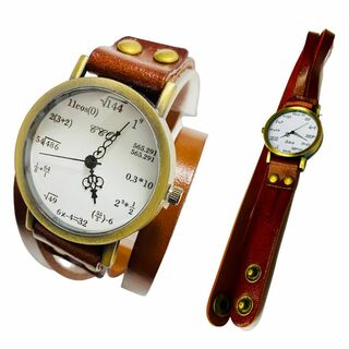 海外アンティーク調珍しい数式腕時計新品 お洒落腕時計 男女兼用(腕時計)