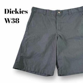 ディッキーズ(Dickies)のディッキーズ　ワークパンツ　ショートパンツ　ハーフパンツ　古着　グレー　W38(ショートパンツ)