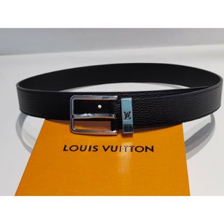 ルイヴィトン(LOUIS VUITTON)のルイヴィトン べルト  ブラック   シルバー   35mm(ベルト)