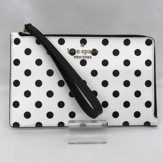 ケイトスペードニューヨーク(kate spade new york)の『美品』 Kate Spade ケイトスペード  ドット WRL00638  アクセサリーポーチ PVC ホワイト【中古】(ポーチ)