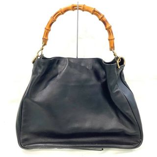 グッチ(Gucci)のGUCCI グッチ ハンドバッグ トートバッグ レザー バンブー 内部ベタ剝がれあり 001 3444 1577 ショルダー欠品【中古】KB-8404(ハンドバッグ)