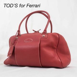 トッズ(TOD'S)の極美品　「希少」TOD'S for Ferrari  ボストンバック　肩掛け可(ボストンバッグ)