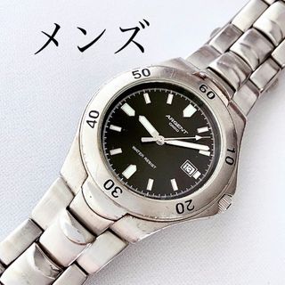 カシオ(CASIO)のCASIO  ARGENT メンズクォーツ腕時計　稼動　蓄光(腕時計(アナログ))