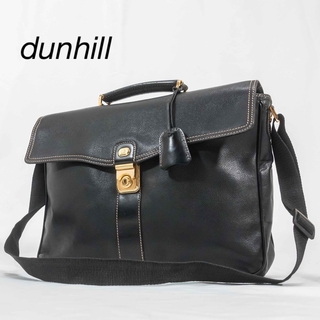 ダンヒル(Dunhill)の極美品　ダンヒル ビジネスバック 本革 肩掛け 2WAY A4 鍵付き 通勤(ビジネスバッグ)
