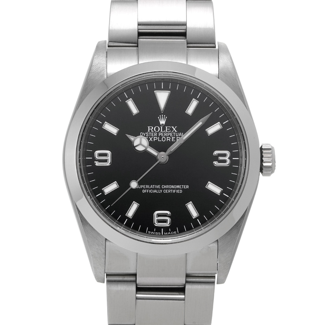 中古 ロレックス ROLEX 114270 Z番(2006年頃製造) ブラック メンズ 腕時計 中古 ロレックス ROLEX 114270 Z番(2006年頃製造) ブラック メンズ 腕時計