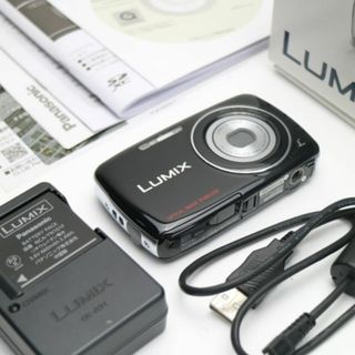 パナソニック(Panasonic)の超美品 DMC-S1 ブラック  M666(コンパクトデジタルカメラ)