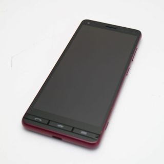 キョウセラ(京セラ)の超美品 BASIO4 ワインレッド スマホ 白ロム M666(スマートフォン本体)