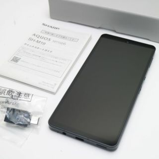 シャープ(SHARP)の新品同様 SIMフリー AQUOS sense6 4GB 64GB SH-M19 ブラック M666(スマートフォン本体)