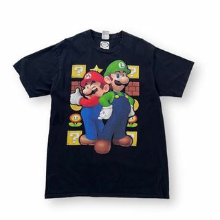 スーパーマリオ 古着 海外 オフィシャル Tシャツ マリオ ルイージ M(Tシャツ/カットソー(半袖/袖なし))