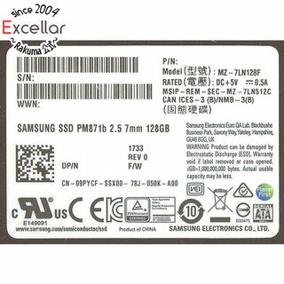 SAMSUNG - SAMSUNG　2.5インチ SSD　MZ-7LN128F　128GB