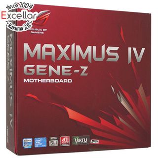 アンジェロガルバス(ANGELO GARBASUS)のASUS製マザーボード　Maximus IV GENE-Z　LGA1155 元箱あり(PCパーツ)