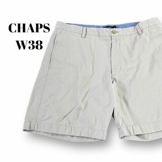 CHAPS - チノショーツ　コットンショートパンツ　チャップス　古着　アイボリー　W38