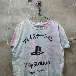 USA古着タイダイ プレステTシャツ プレイステーションPLAY STATION(Tシャツ/カットソー(半袖/袖なし))