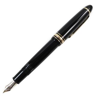 モンブラン(MONTBLANC)の極美品●MONTBLANC モンブラン マイスターシュテュック No.146 ペン先K14 ホワイトスター 万年筆 ブラック ゴールド 箱・ケース付き(ペン/マーカー)