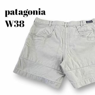 パタゴニア(patagonia)のパタゴニア　スタンドアップショーツ　オーガニックコットン　古着　グレー　W38(ショートパンツ)