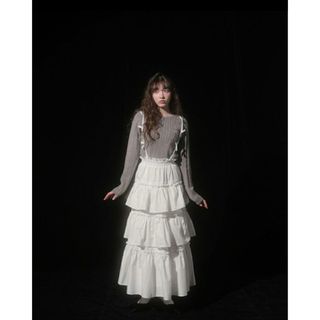 バブルス(Bubbles)のBUBBLES BOUTIQUE tiered skirt ティアードスカート(ロングスカート)