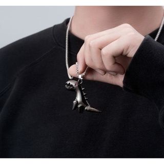 【早い者勝ち！】恐竜　アンティーク　ユニセックス　可愛い　ネックレス(ネックレス)