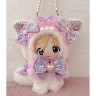 あんスタ♡ぬい服♡韓国風ロリータゆめかわ姫系♡天使の羽ねこの着ぐるみ♡ホワイト