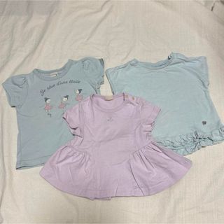 プティマイン(petit main)のプティマイン★プティプラ3枚セット　80  女の子(Ｔシャツ)