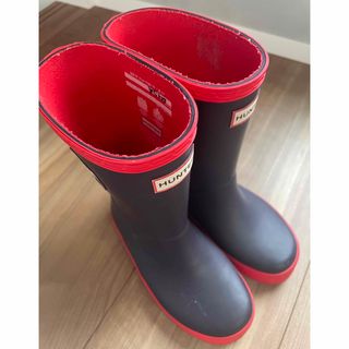 familiar - 新品ファミリア×HUNTERコラボレインブーツ 16.7cm familiar - 新品ファミリア×HUNTERコラボレインブーツ 16.7cm