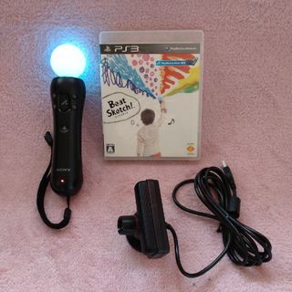 プレイステーション3(PlayStation3)の【送料込】PlayStationMove「ビートスケッチ」のセット(家庭用ゲームソフト)