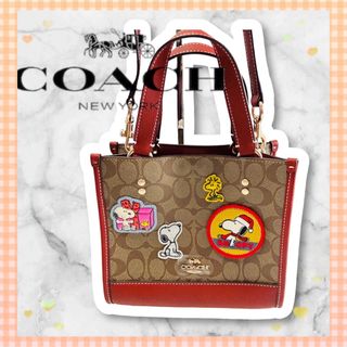 COACH - COACH ピーナッツ コラボ スヌーピー パッチ トートバッグ