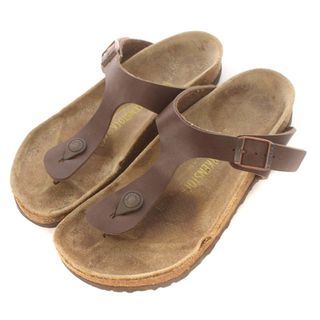 ビルケンシュトック(BIRKENSTOCK)のビルケンシュトック トングサンダル コンフォートサンダル 38 24.5cm 茶(サンダル)