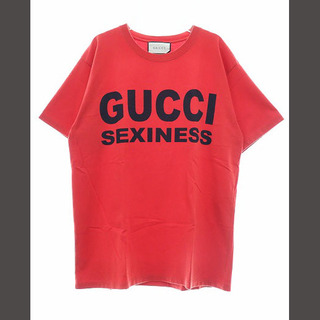 グッチ(Gucci)のグッチ GUCCI SEXINESS TEE RED XS オーバーサイズ (Tシャツ/カットソー(七分/長袖))