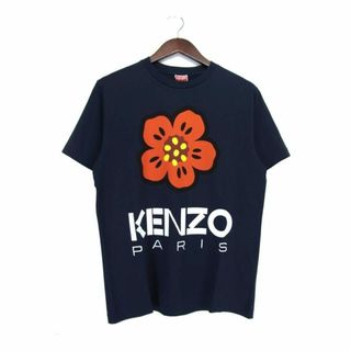 ケンゾー KENZO ■ 【 BOKE FLOWER FD55TS4454SO 】 クラシック ボーク フラワー デザイン 半袖 Tシャツ　 32814