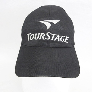 ブリヂストン(BRIDGESTONE)のブリヂストン ツアーステージ ゴルフ キャップ 帽子 ロゴ 黒 ブラック フリー(ウエア)