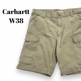 カーハート(carhartt)のカーハート　カーゴショーツ　ダック地　ショートパンツ　古着　ベージュ系ン　W38(ショートパンツ)