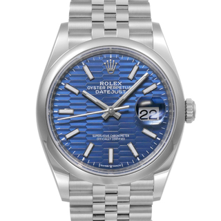 ロレックス(ROLEX)のデイトジャスト 36 ブルーフルーテッドモチーフ Ref.126200 中古品 メンズ 腕時計(腕時計(アナログ))