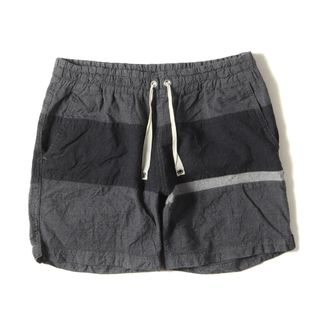 マウンテンリサーチ(MOUNTAIN RESEARCH)のMOUNTAIN RESEARCH マウンテンリサーチ パンツ サイズ:L パネル 切替 ウール イージー スイム ショーツ Swim Shorts ショートパンツ 短パン グレー 日本製 ボトムス ズボン【メンズ】【中古】(ショートパンツ)