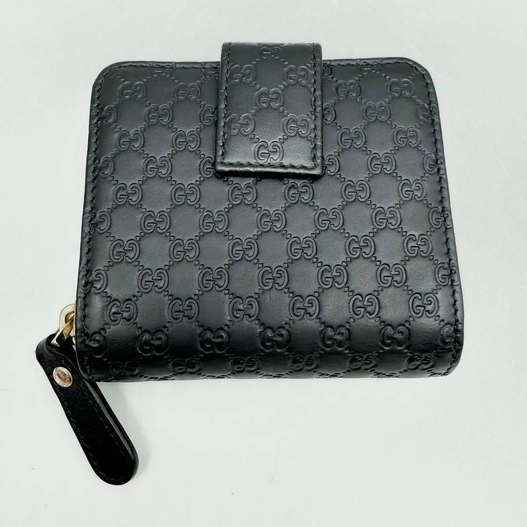 【未使用級美品・付属品完備】グッチ 折り財布 マイクロシマ GG ラウンドジップ 【未使用級美品・付属品完備】グッチ 折り財布 マイクロシマ GG ラウンドジップ