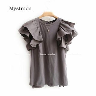 定価13200円【新品】マイストラーダ★美フリルスリーブカットソー 定価13200円【新品】マイストラーダ★美フリルスリーブカットソー
