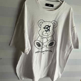 オーワイ(OY)のOY くま　BIG Tシャツ　ホワイト (Tシャツ/カットソー(半袖/袖なし))